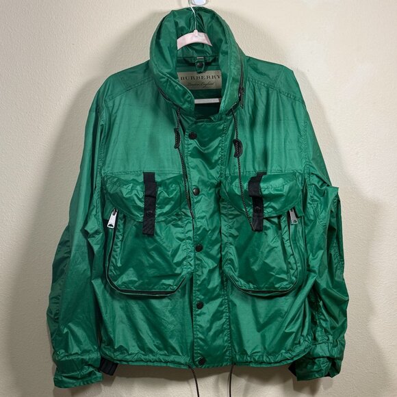 Burberry Other - Burberry Jacket Nylon Brit "Maidleigh" parka Packaway Hood Showerproof coat 50XL
